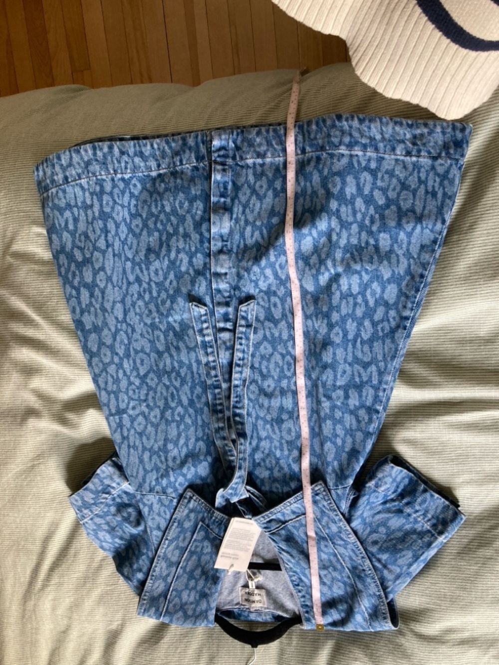 Goldie dress - denim leopard laser - 8 / BLUE mini - Picture 7 of 7